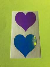 vintage 80s Mrs Grossman's pearly hearts sticker module damaged 