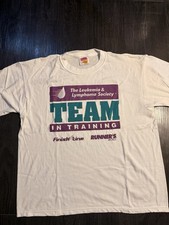 Vintage Y2K Soffe Team In Training Marathon T-Shirt Made in USA Large
