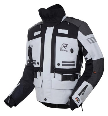 Rukka TitanTrail-R Gore-Tex 3L Herren Motorrad Jacke Gr. 54 - Weiß Schwarz