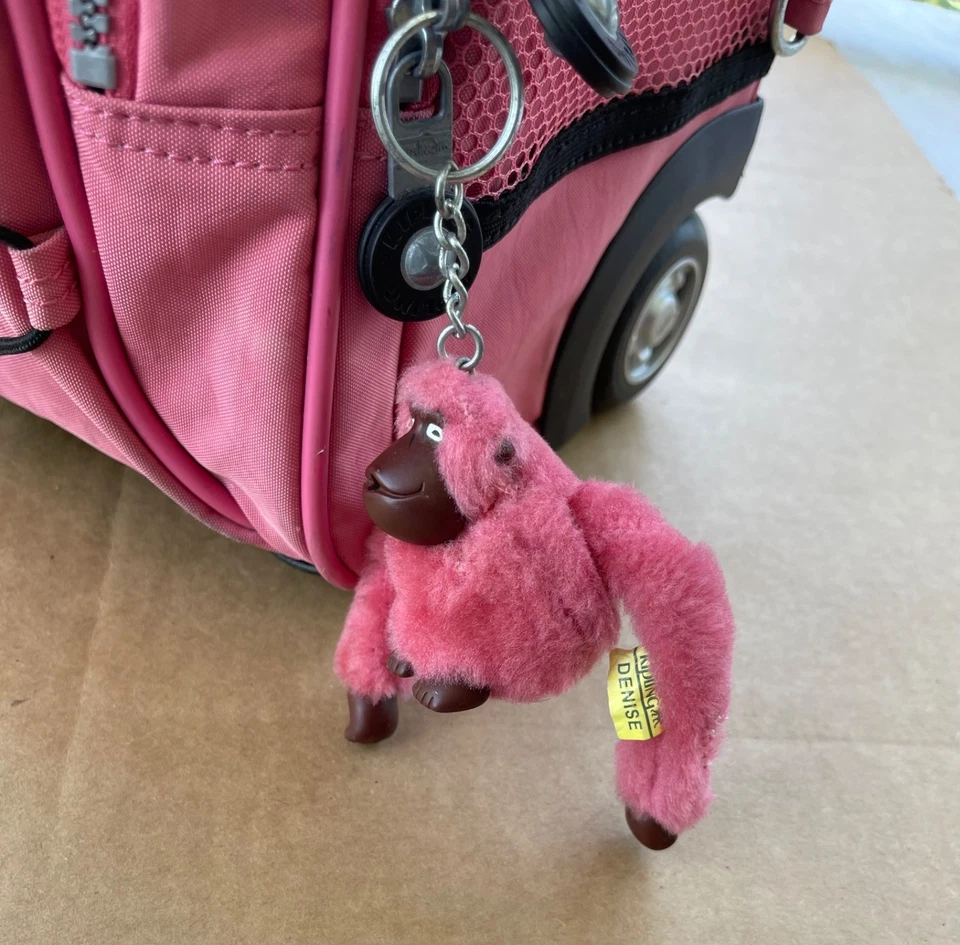 Kipling Sausalito Convertible Backpack Wheeled Luggage Rolling Carry-On Bag Pink - Image 3 of 4