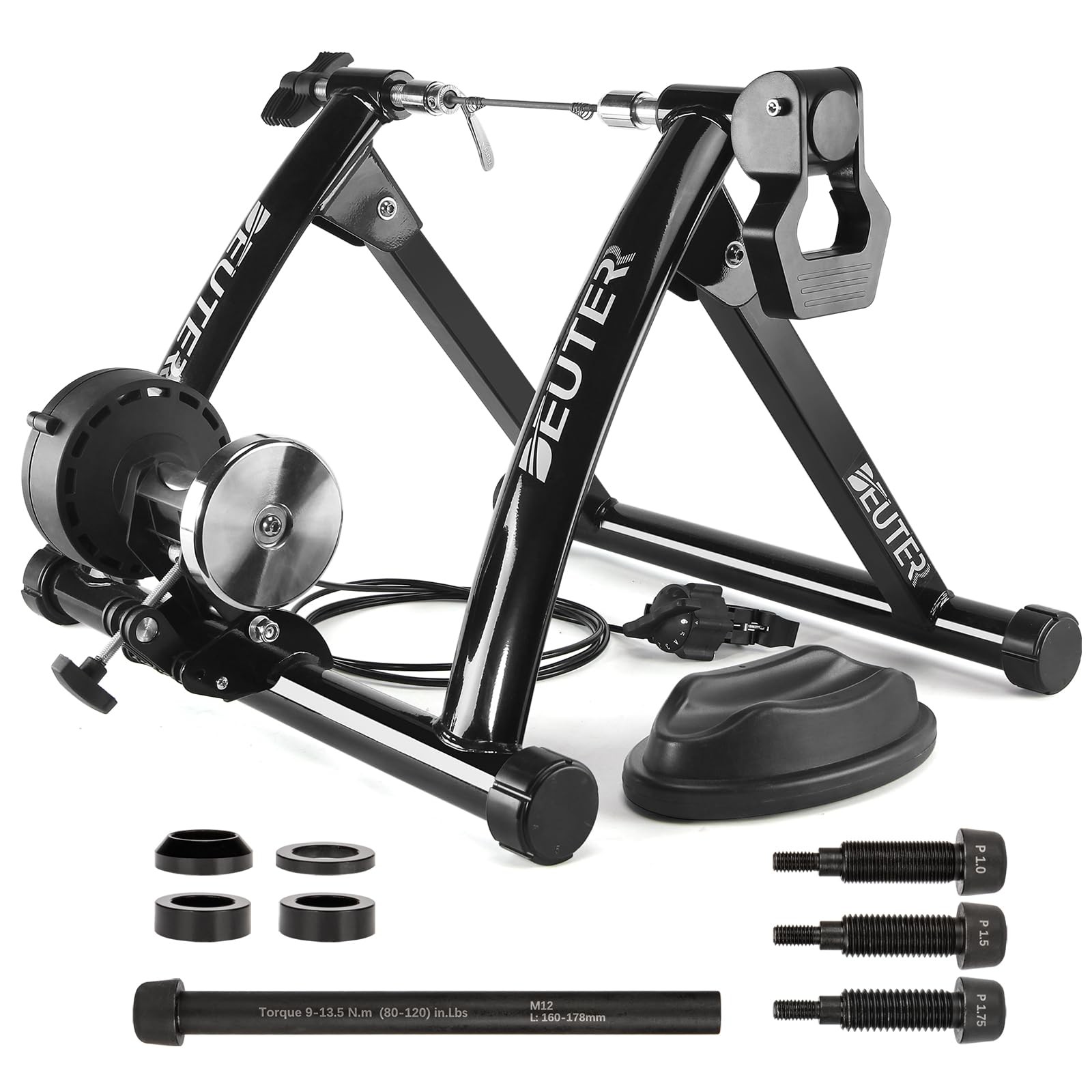 Bike Trainer, Magnetic Bicycle Stationary Stand for Indoor E