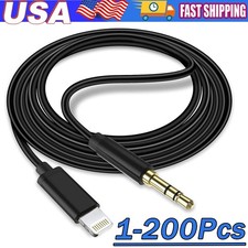 For IPhone 14 13 12 11 Pro Max 8 Pin to 3.5mm AUX Audio Car Adapter Cord Lot