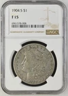 1904 S $1 Morgan Silver Dollar - NGC F15 - Free Shipping