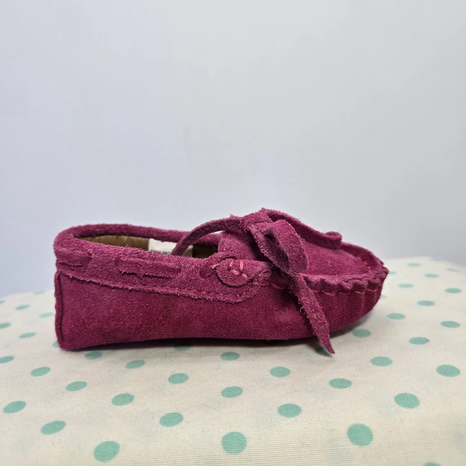 Детские мокасины Cole Haan Grant Driver электрические розовые замшевые 0-3 месяца - Изображение 4 из 4