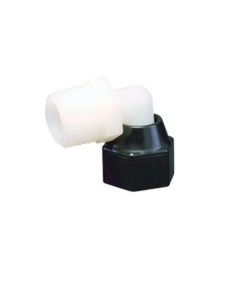 SHURflo (244-3366) Elbow Adapter Fitting 1/2 inch, Black 