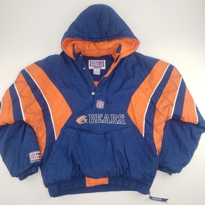 Vintage 90s Starter Chicago Bears Pullover Jacket YOUTH XL