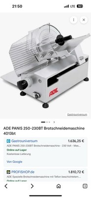 ADE PANIS 250-230BT Brotschneidemaschine4013bt