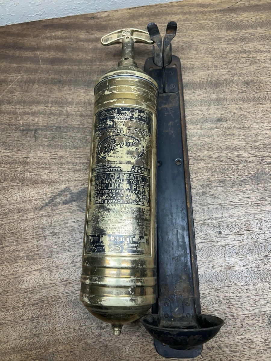 英PYE CSCL70024　ニールセン「不滅」　バルビローリ　ハレ管 Vtg. N.P.RY. ~Pyrene Brass 1 Qt Hand Pump Fire Extinguisher EMPTY