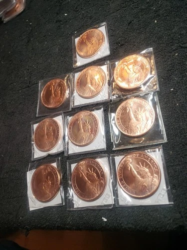 10 Lady Liberty collectors token Golden State Mint coin 1 OZ copper medallion 1