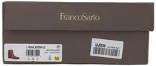Franco Sarto Womens Prina Ankle Boot Tobacco Brown Leather 6 M