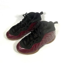 Nike Little Posite One GS Foamposite Burgundy Sneakers 2016 Size 1 Y, 723946-600