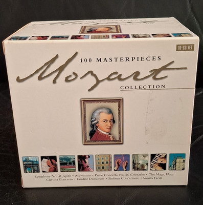 Wolfgang Amadeus Mozart 100 Masterpieces Collection 10 CD Box Laserlight 1999