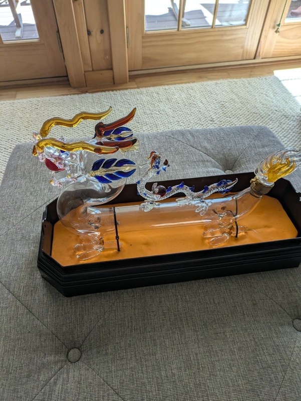 Naploleon Brandy XO Dragon Decanter in Display Case