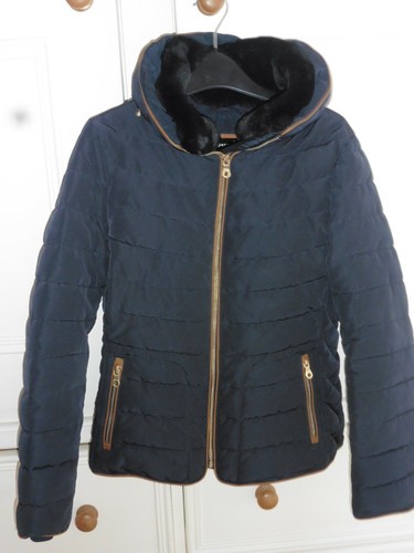 M\u0026S dark navy quilted jacket size 