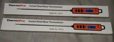 Lot of 2 - ThermoPro Meat Thermometer Instant Read Digital Cooking Oven Grill