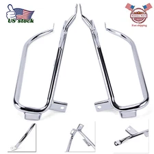 Rear Saddle Bag Guard Rail Mount Bracket For Harley Touring Road King 2009-2013