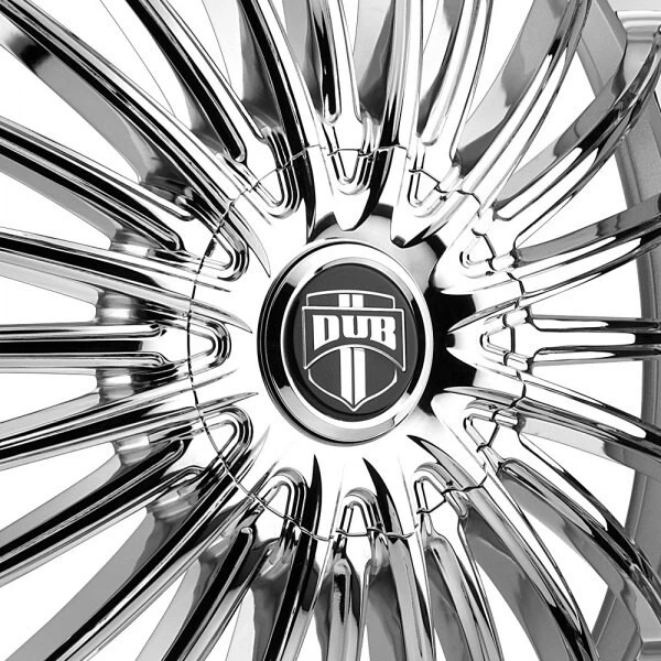 26 CHROME DUB WHEELS RIMS SUAVE FITS CADILLAC ESCALADE ESV EXT MULTI SPOKES DEEP Foto 2 de 4