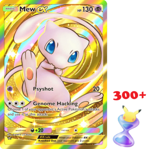 Pokémon TCG Pocket Mew ex Crown Gold & 300+ Hourglasses Starter Account