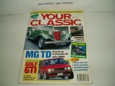 YOUR CLASSIC Car Magazine JAN 1993 *MG TD RESTO - GOLF GTI - DATSUN 240Z RESTO