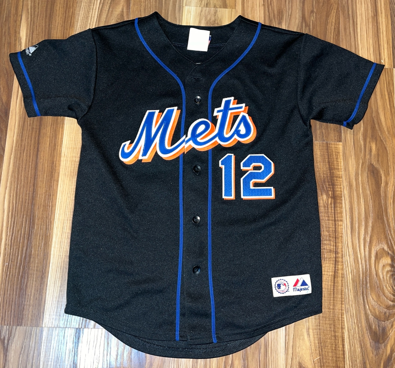 New York Mets  Jeff Francoeur Stitched Youth Jersey Majestic Size Youth Medium