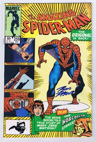 Amazing Spider-Man #259 VF/NM Signed w/COA Ron Frenz 1984 Marvel Comics