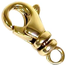 14K Yellow Gold Swivel Lobster Chain Clasp 4.5 x10.5mm