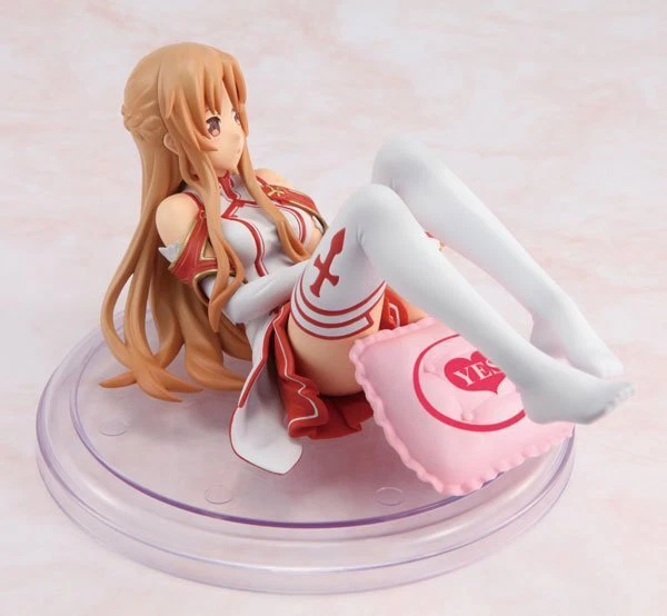 Sword Art Online Asuna Nueva Novia Almohada Postura Acostada Figura Adorno Estatua En Caja Foto 4 de 4