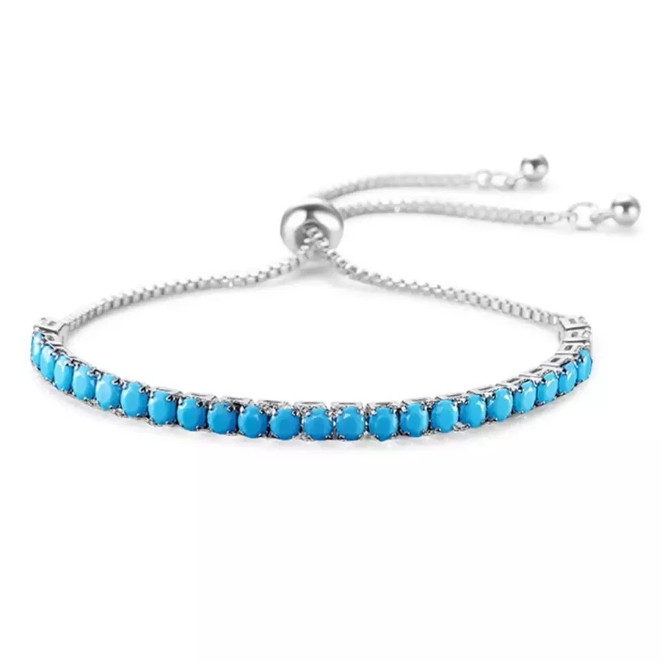 Pulsera Bolo Tenis Circonita Azul Turquesa ZARD Foto 2 de 4