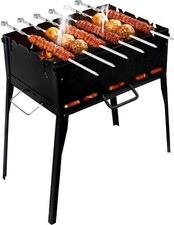 Parrilla de carbón portátil CKG resistente plegable mangal barbacoa exterior parrilla