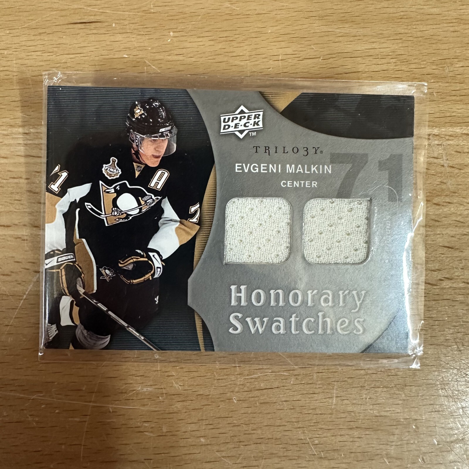 2009-10 Upper Deck Trilogy Evgeni Malkin Honorary Swatches HS-EM Hockey Card