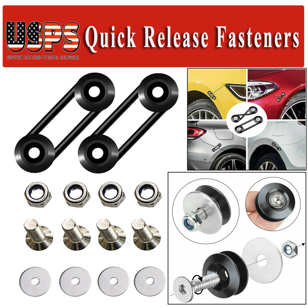 JDM Quick Release Fasteners Bumper Holders Front Rear Trunk Band Fender