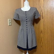 Vintage D.B.Y LTD size 5 short sleeve 2fer look dress