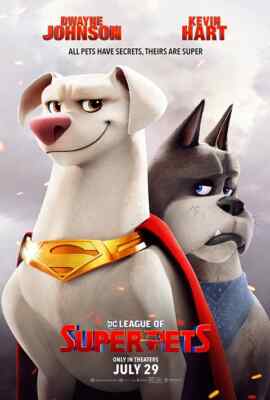 DC LEAGUE OF SUPER PETS MOVIE POSTER 27x40 2-SIDED ORIGINAL ADV Authentic