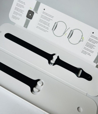 Original Apple Watch Sport Band Armband 38 40 41mm Serie 1-8 & SE Schwarz Black