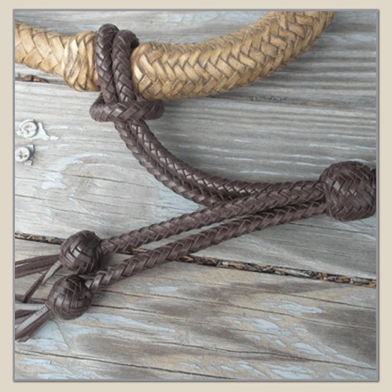 Bosal Colgador Brida Trenzado Cuero Canguro - PERSONALIZADO Foto 3 de 3