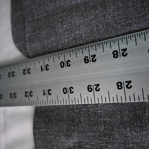Hart Schaffner Marx 44L Gray Wool Silk Linen Sport Coat Suit Jacket - Picture 11 of 12