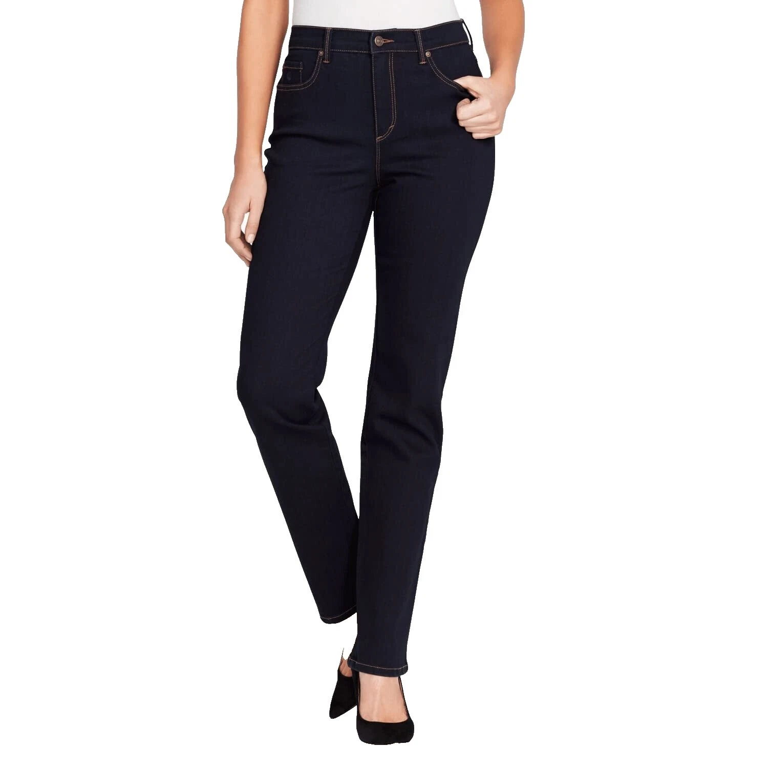 Calças Jeans Femininas Gloria Vanderbilt Preto