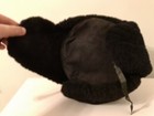 Child's 53 cm Black Shearling / Sheepskin Russian Ushanka Hat — photo 7
