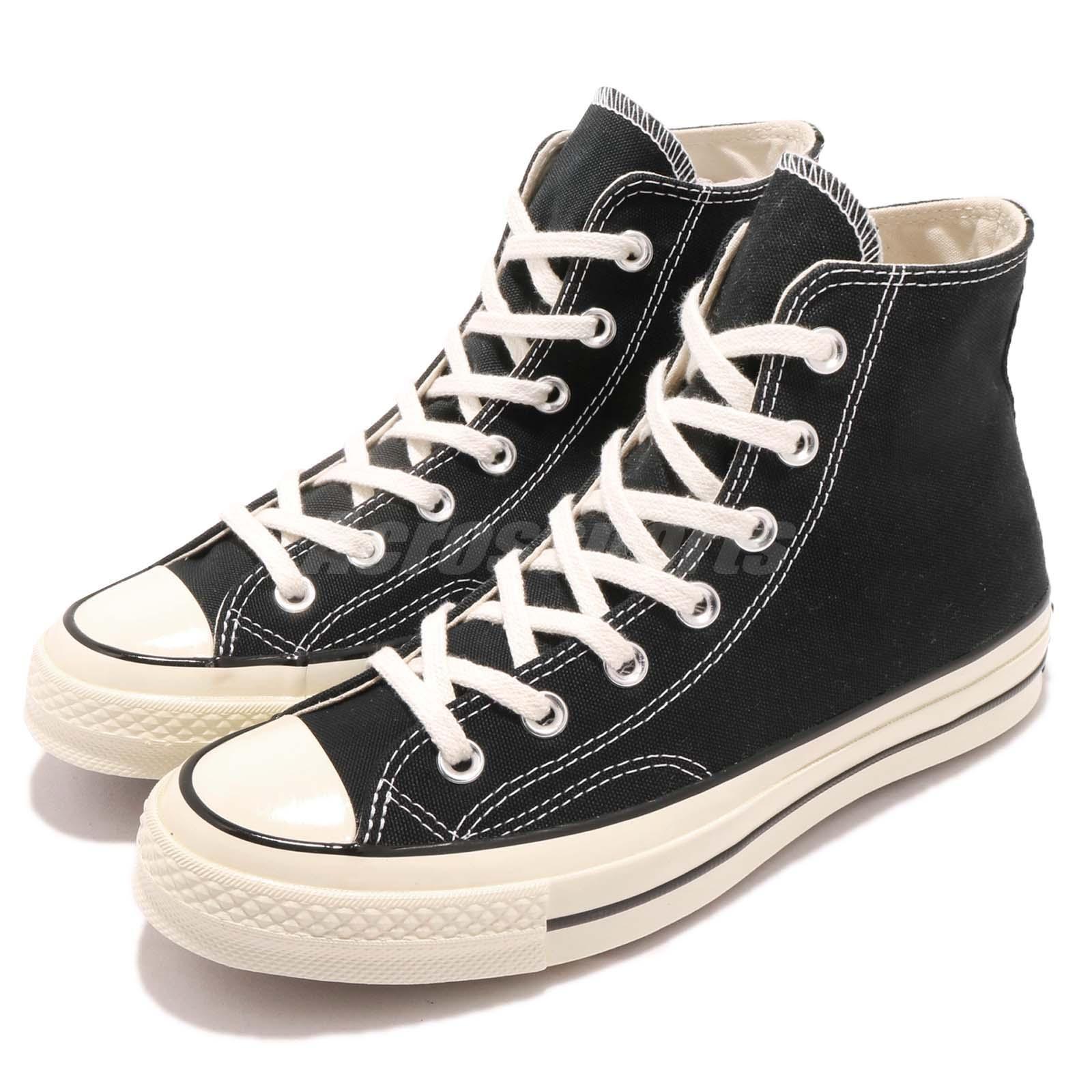 First Chuck Taylor 70 1970s Hi Black Canvas Men Unisex | eBay