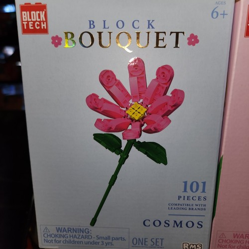 NEW Block Tech Bouquet Set Of 4 Floral brick sets, Spring flowers complete set - Picture 2 of 6