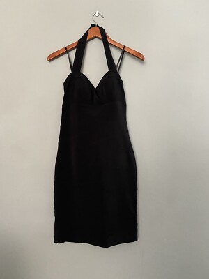 BCBG Women's Size 4 Bandage Bodycon Dress Black Halter New | eBay