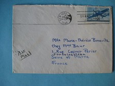 timbre poste aérienne Etat-Unis avion 1946