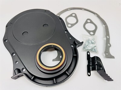 Big Block Chevy Black Aluminum Timing Chain Cover 396 427 454 Hot Street Rod BBC