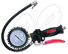 PISTOLA GONFIAGGIO MANOMETRO PRESSIONE COMPRESSORE RAPIDO GOMME AD ARIA