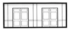Design-Preservation Street Level Freight Door - N Scale Model Railroad Building