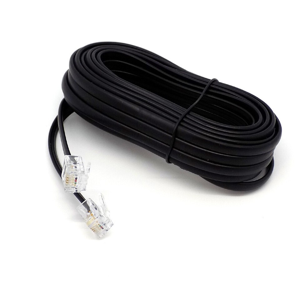 RJ11 to RJ11 Cable ADSL BT Broadband Modem Internet DSL Phone Router ...
