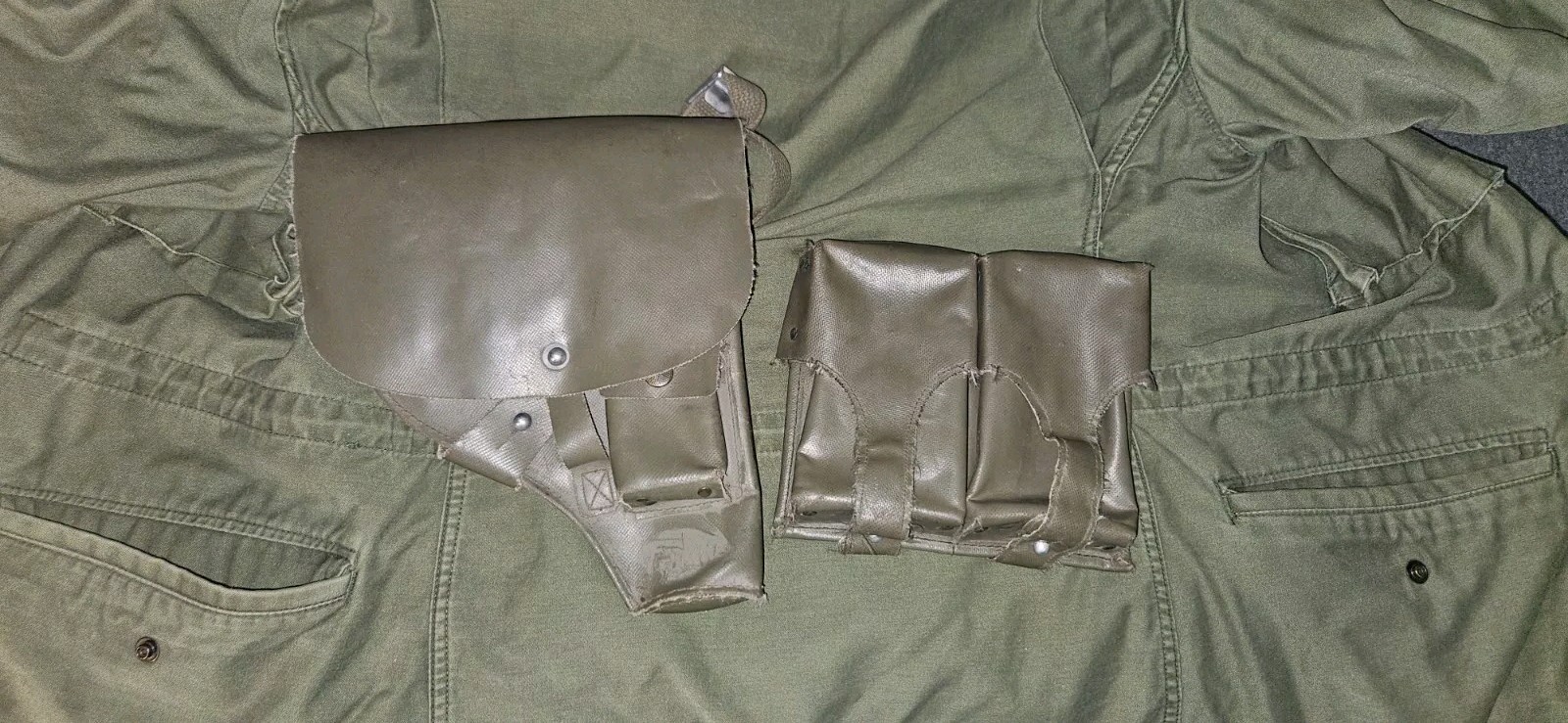 West German Flare Gun Holster And G3 Magazine Pouch Lot #1
