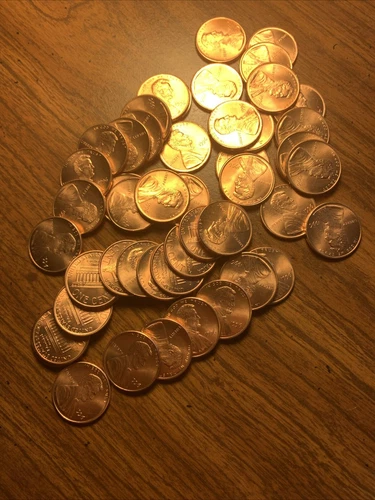 1996 Lincoln Memorial Cent BU Roll 50 US Coin B-510 NO SPOTS ON THE COINS