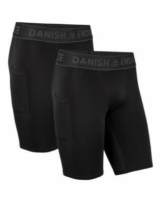 DANISH ENDURANCE Herren Kompressionshose, Trainingshose, 2er Gr.M B 57