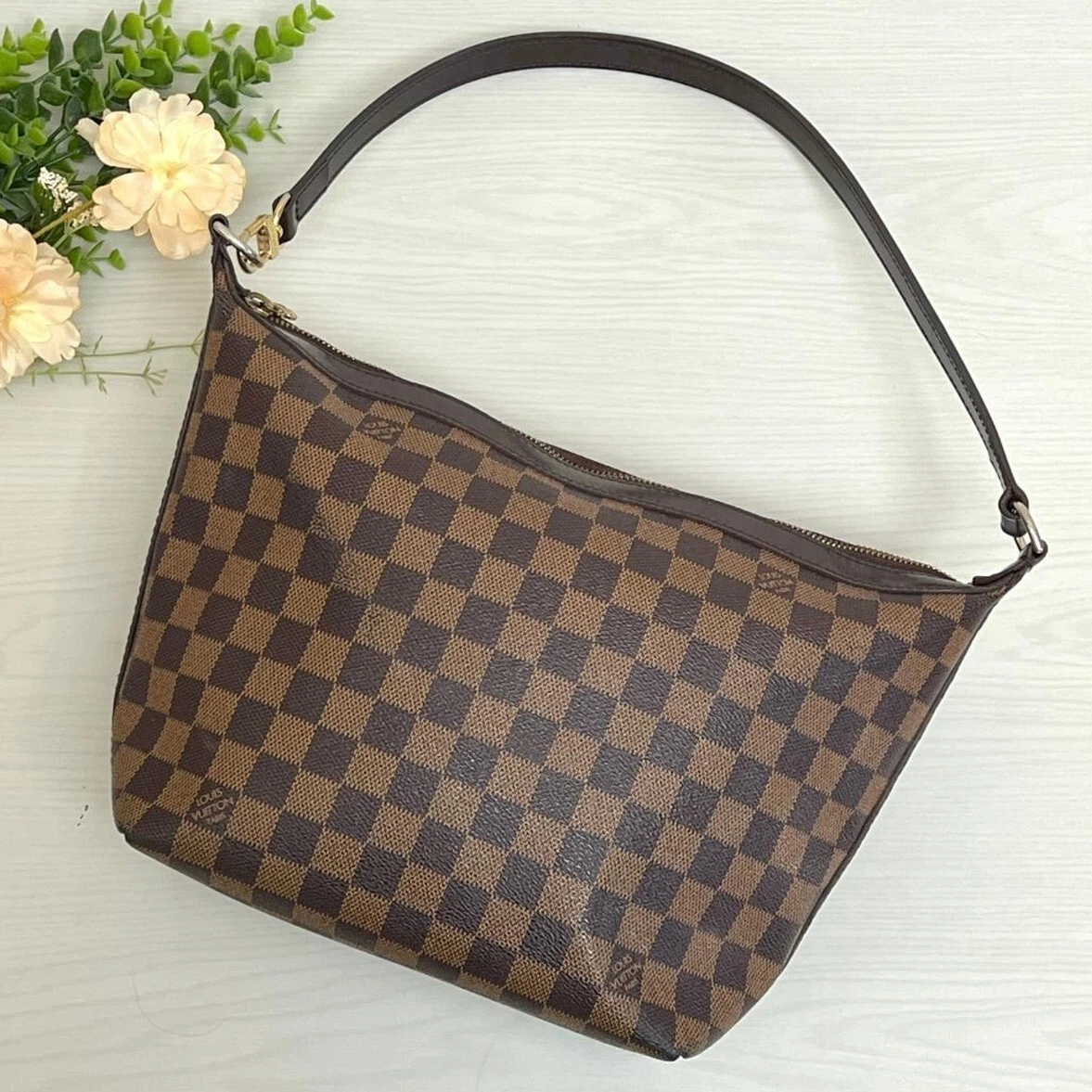 LOUIS VUITTON（LV） Borsa a mano Louis Vuitton Damier Ebene Illovo MM marrone borsa a tracolla LV N51995 A